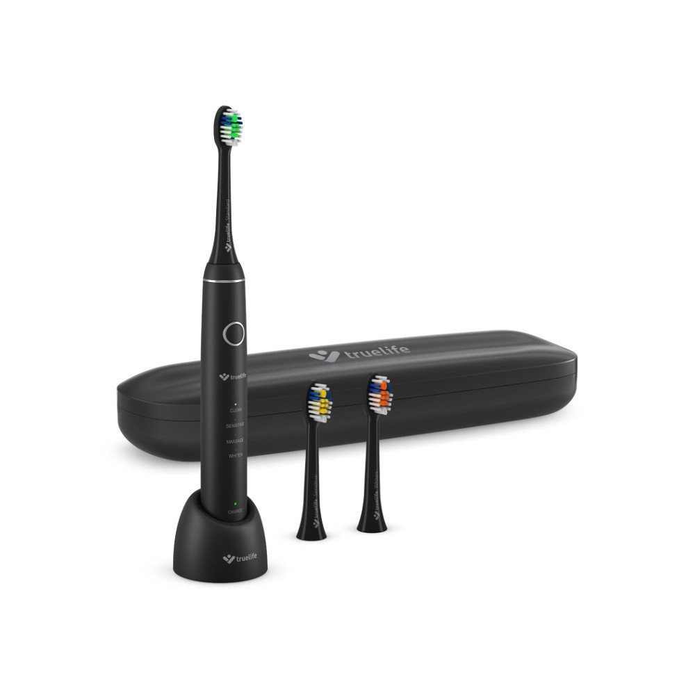 TRUELIFE SonicBrush Compact Black toothbrush in black design