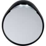 Tweezerman 6762-R suction cup mirror illuminated 10 times,Tweezerman 6762-R Saugnapfspiegel 10-fach beleuchtet