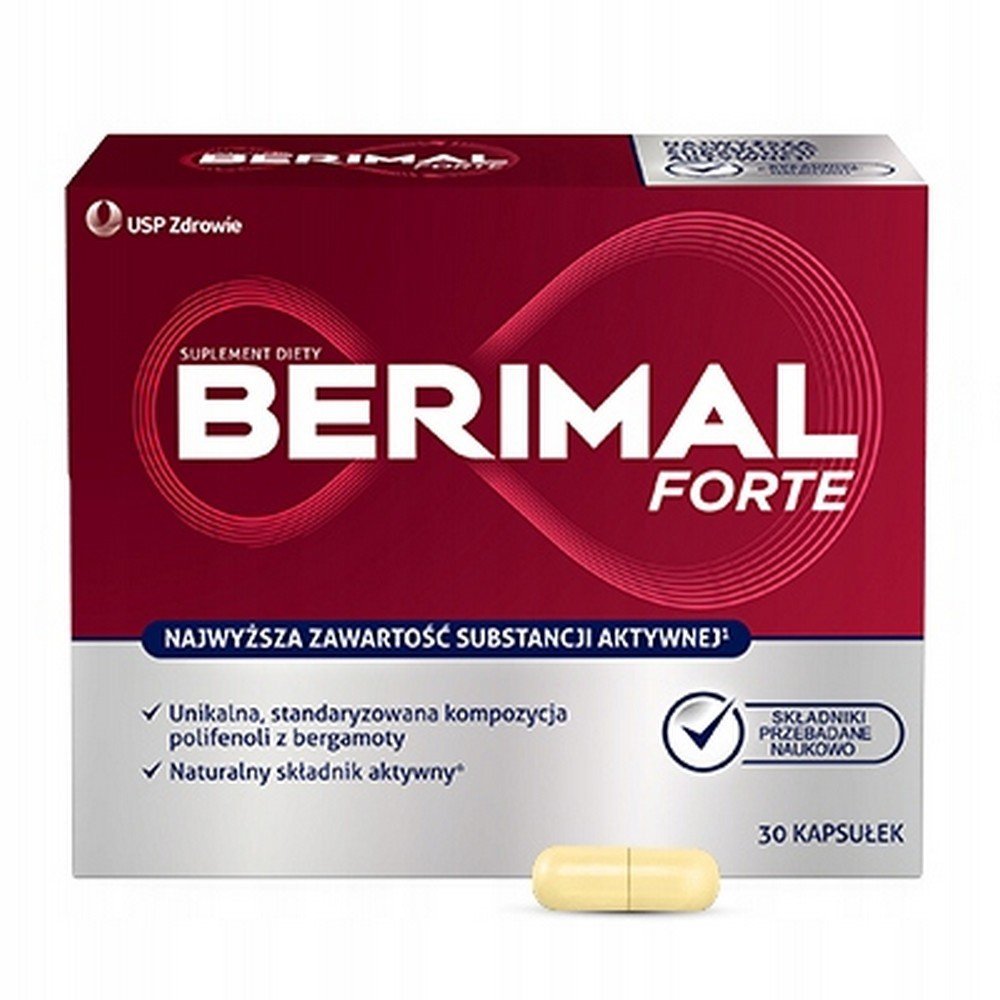 USP Zdrowie,Dietary supplement Berimal Forte vitamin C 30 pcs,Suplement diety Berimal Forte witamina C 30 szt
