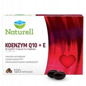 USP Zdrowie,Dietary supplement Naturell Coenzyme Q10, + E 120 pcs,Suplement diety Naturell Koenzym Q10, + E 120 szt.,
