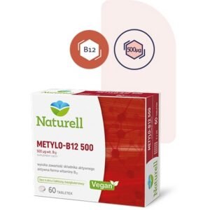 USP Zdrowie,Dietary supplement Naturell Methyl-B12 500 ,60 pcs,Suplement diety Naturell Methyl-B12 500,60 szt