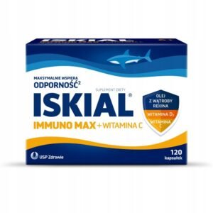 USP Zdrowie,Iskial Immuno Max + Vitamin C ,120 caps,Iskial Immuno Max + Witamina C, 120 kaps