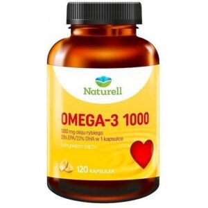 USP Zdrowie,Naturell Omega-3 1000 DHA EPA fish oil 120x,Naturell Omega-3 1000 DHA EPA olej rybny 120x