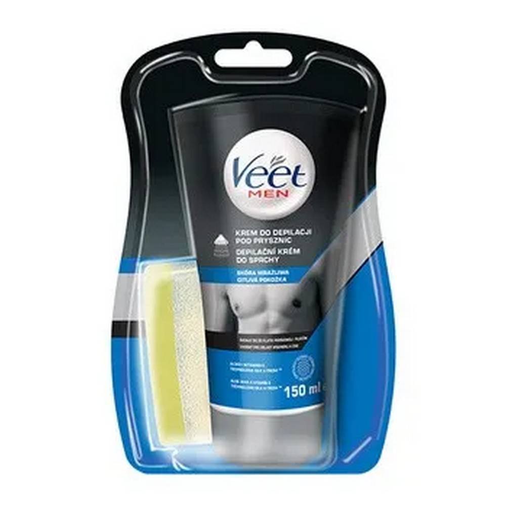 Veet Men, shower depilatory cream, sensitive skin, 150 ml