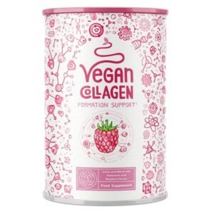 Alpha Foods Vegan Collagen Formation Support with hyaluronic acid, vitamin C from Camu-Camu and Silicea 400g,Alpha Foods Vegan Collagen Formation Support z kwasem hialuronowym, witaminą C z Camu-Camu i Silicea 400g