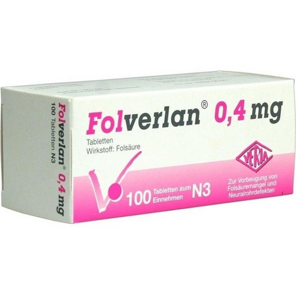 Verla-Pharm Arzneimittel GmbH & Co. KG Folverlan 0.4 mg tablets,Verla-Pharm Arzneimittel GmbH & Co. KG Folverlan 0,4 mg Tabletten