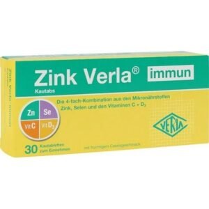 VERLA Zinc Verla immune chewable tablets 30 pcs.,VERLA Zink Verla Immun Kautabletten 30 Stk.