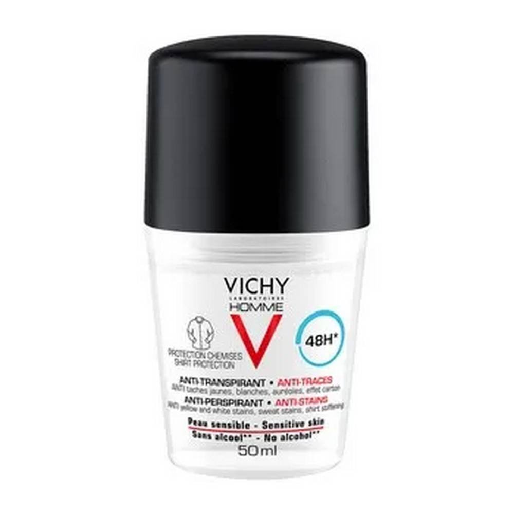 Vichy Homme, ball antiperspirant against clothing stains, 48h, 50 ml