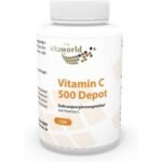 Vita World Vitamin C 500 mg Depot 120 Vegi Capsules, Vita World Vitamin C 500 mg Depot 120 Vegi-Kapseln