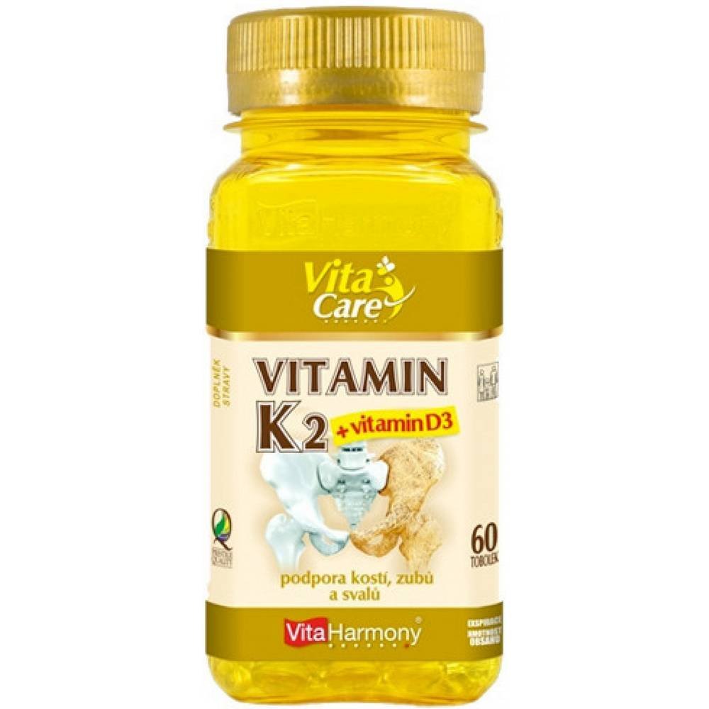 VitaHarmony Vitamin K2 100mcg + D3 25mcg 6