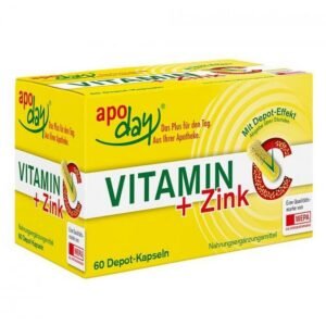 VITAMIN C + ZINK depot capsules, 60 pcs