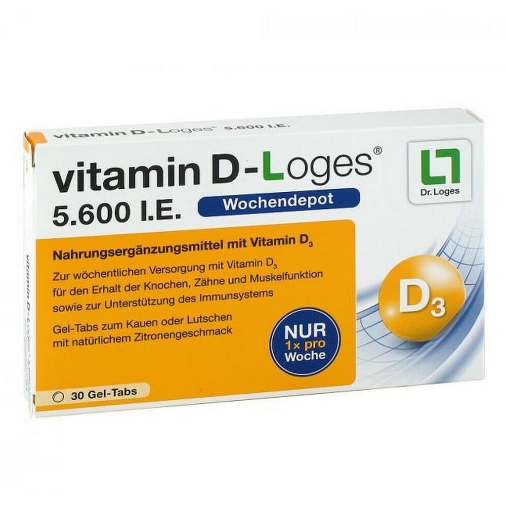 VITAMIN D-LOGES 5,600 IU weekly depot chewable, 30 pcs