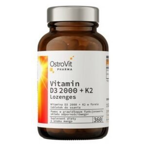 OstroVit, Vitamin D3 2000 K2 lozenges 360 tabs, Witamina D3 2000 K2 pastylki do ssania 360 tabletek