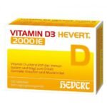 VITAMIN D3 HEVERT 2,000 IU tablets, 120 pcs