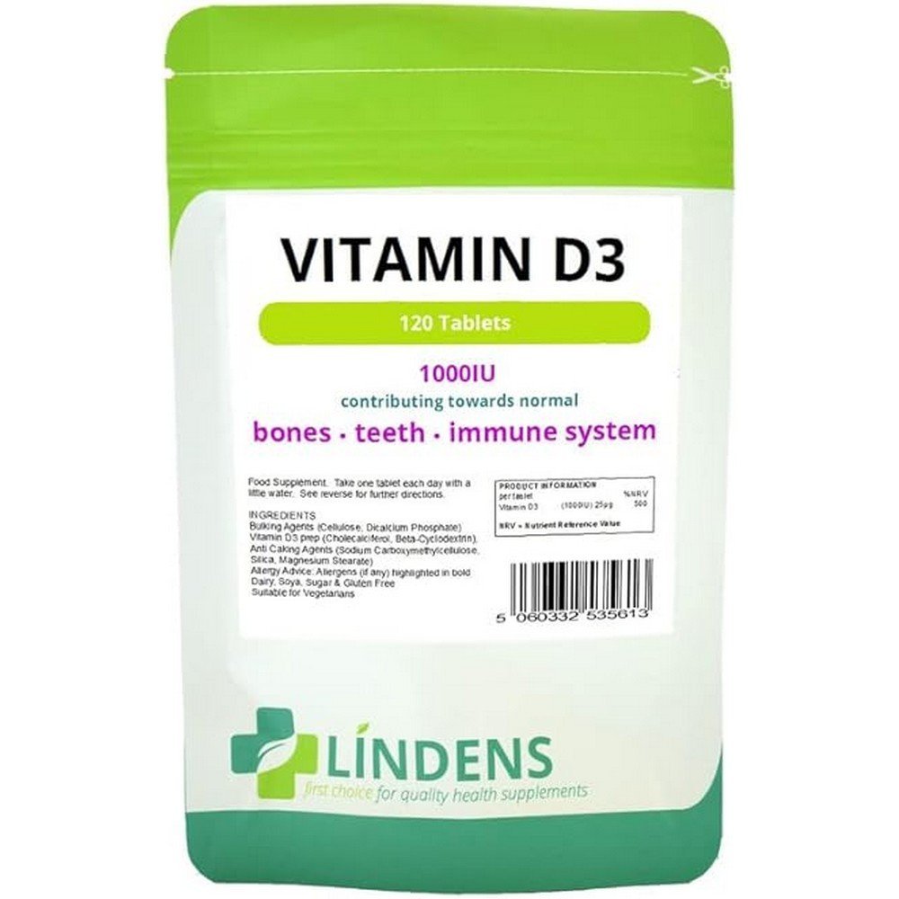 Vitamin D3 Lindens 1000IU 2-PACK 360 capsules,Vitamin D3 Lindens 1000IU 2ER-PACK 360 Kapseln