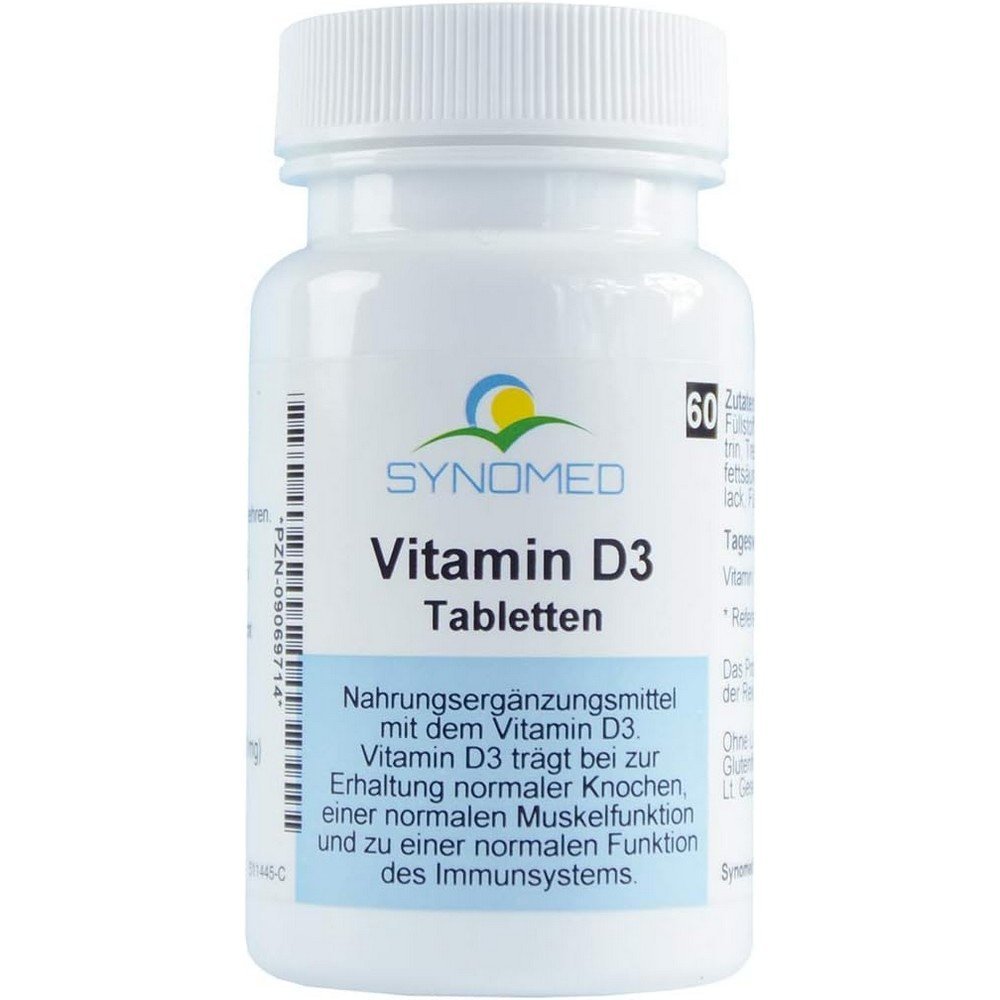 Vitamin D3 tablets, 60 tablets (25.2 g),Vitamin D3 Tabletten, 60 Tabletten (25,2g)