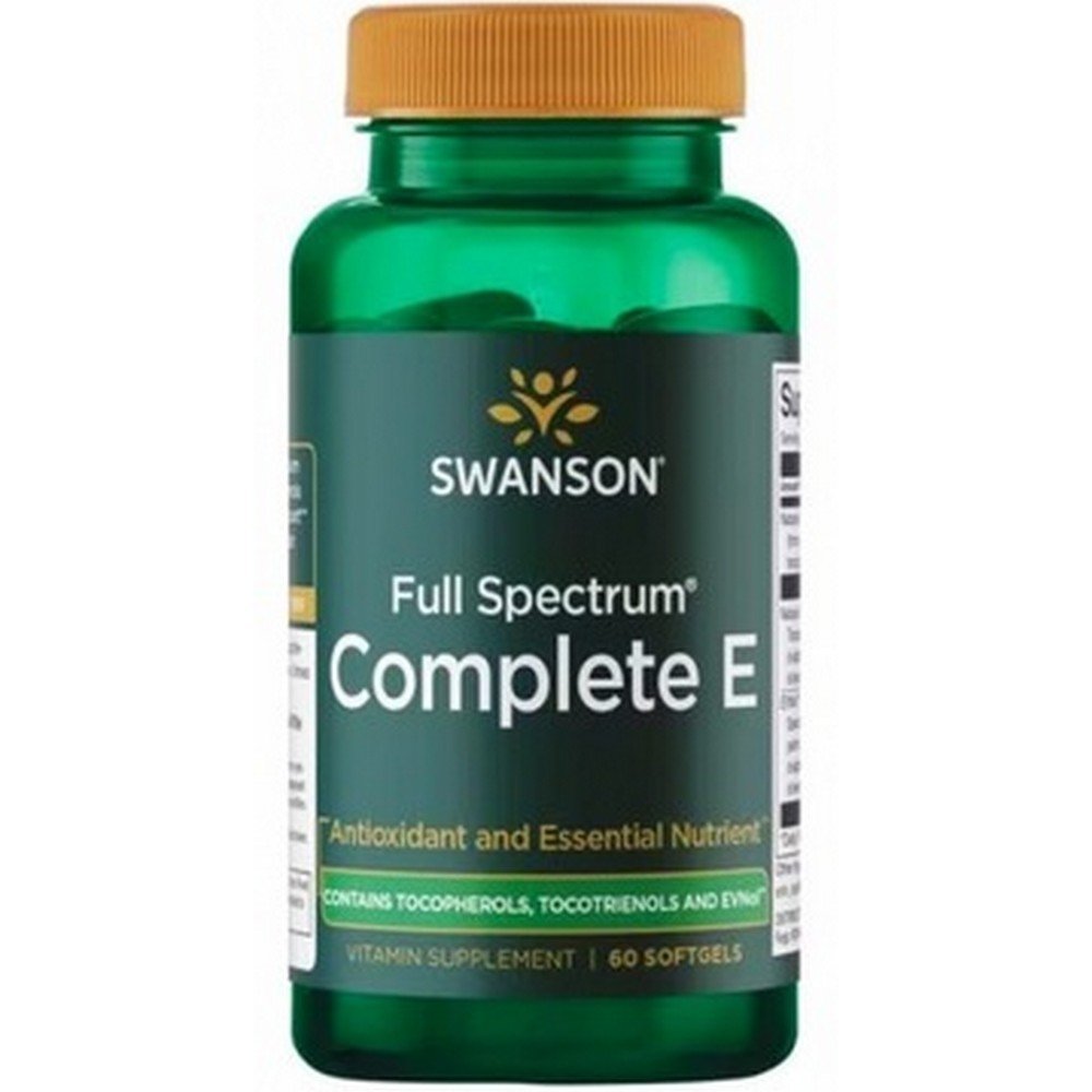 Swanson Health Products, Vitamin E With Tocotrienols capsules 60 pcs., Witamina E Z Tokotrienolami w kapsułkach 60 szt.