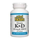 Vitamin K2 120 mcg and D3 1000 IU, 60, Витамин К2 120 мкг и D3 1000 IU