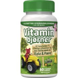 Vitaminbjørner chewable tablets apple and pear flavor 60