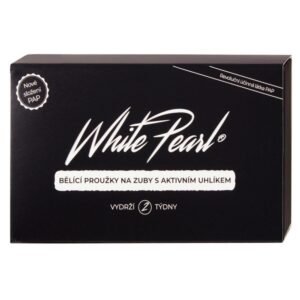 WHITE PEARL Teeth whitening strips with activated carbon Charcoal 28 pieces