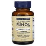 Wiley's Finest, Wild Alaska Fish Oil, Omega-3 + K2 and D3, 60 Fish Softgels,Wiley's Finest, Wildes Alaska-Fischöl, Omega-3 + K2 und D3, 60 Fisch-Weichkapseln