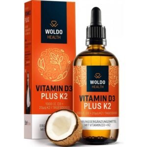 WoldoHealth Vitamin D3+K2 1000 I.U. 50 ml