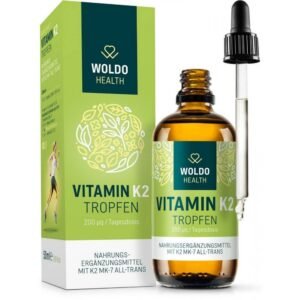 WoldoHealth Vitamin K2 dissolved in MCT oil 50 ml,  WoldoHealth Vitamín K2 rozpuštěný v MCT oleji 50 ml