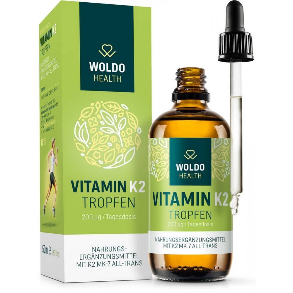 WoldoHealth Vitamin K2 dissolved in MCT oil 50 ml, WoldoHealth Vitamín K2 rozpuštěný v MCT oleji 50 ml