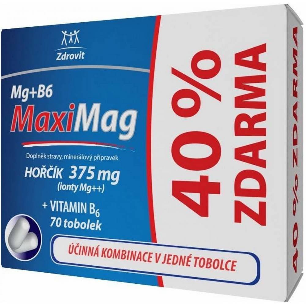 Zdrovit MaxiMag Hořčík 375 mg + B6 70