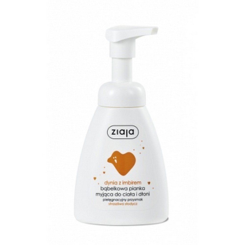 Ziaja,ZIAJA PUMPKIN WITH GINGER Cleansing foam, 250 ml,ZIAJA DYNIA Z IMBIREM Pianka myjąca, 250 ml