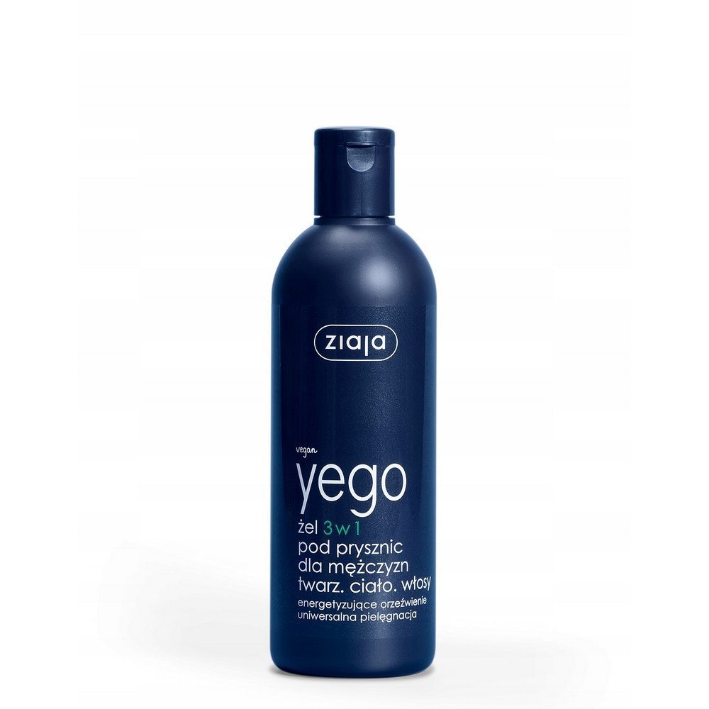 Ziaja Yego ,Ziaja YEGO 3in1 shower gel for men,żel Ziaja YEGO 3w1 pod prysznic dla mężczyzn
