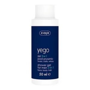 Ziaja Yego, shower gel for men 3 in 1, 50 ml (travel size)