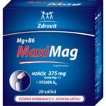 Zrovit MaxiMag Magnesium 375 mg + B6 20, Zdrovit MaxiMag Hořčík 375 mg + B6 20
